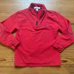 The Beaufort Bonnet Company red quarter zip boys sweater SIZE 5